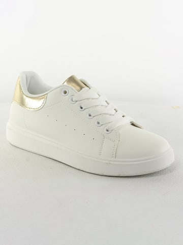 Sixth Sens Sneakers "Sixth Sense" wit/goudkleurig