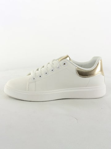 Sixth Sens Sneakers "Sixth Sense" wit/goudkleurig