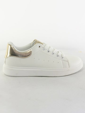 Sixth Sens Sneakers "Sixth Sense" wit/goudkleurig