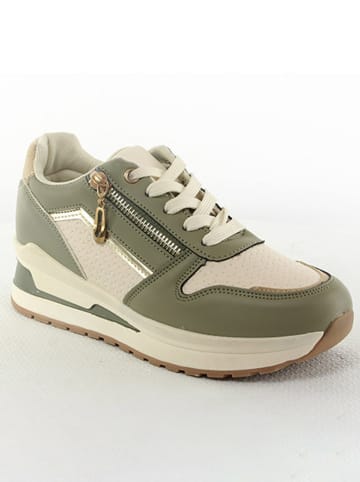 Sixth Sens Sneakers "Sixth Sense" kaki/crème