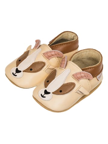 Lait et Miel Lammleder-Krabbelschuhe "Chamois" in Beige