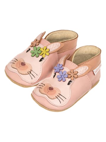 Lait et Miel Lammleder-Krabbelschuhe "Rabbit" in Rosa