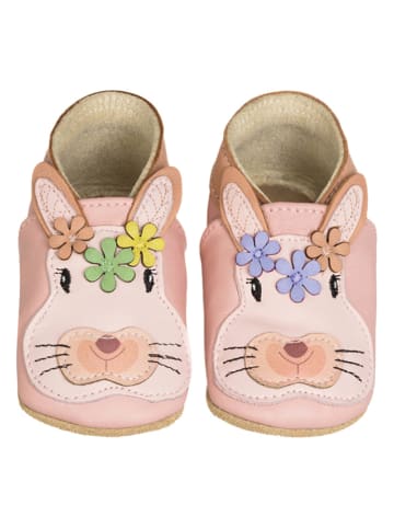 Lait et Miel Lammleder-Krabbelschuhe "Rabbit" in Rosa