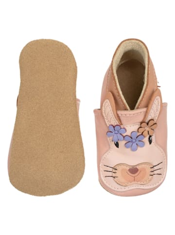 Lait et Miel Lammleder-Krabbelschuhe "Rabbit" in Rosa
