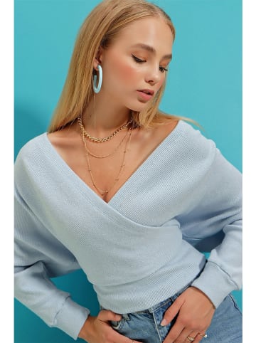 Trend Alacati Bluse in Hellblau