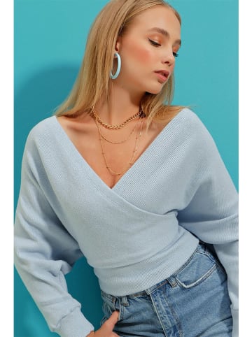 Trend Alacati Bluse in Hellblau