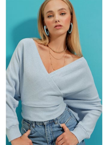 Trend Alacati Bluse in Hellblau