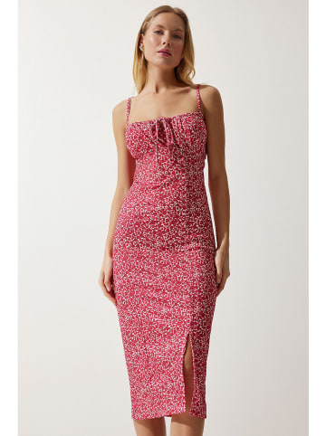 Happiness Istanbul Jurk rood/wit