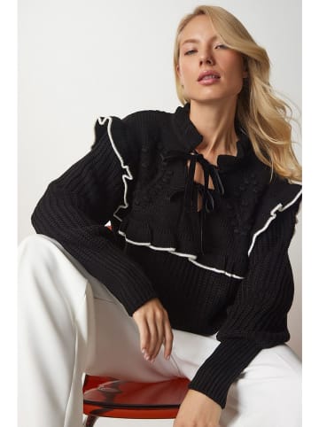 Happiness Istanbul Sweter w kolorze czarnym