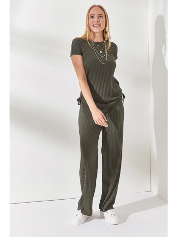 Olalook 2-delige outfit kaki