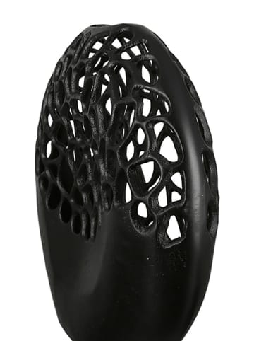 GILDE Vase "Osaka" in Schwarz - (B)34 x (H)32 cm