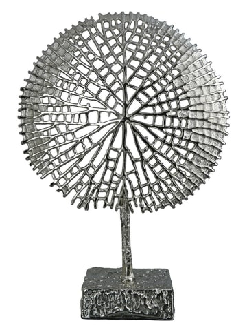 GILDE Dekoobjekt "Tree" in Silber - (B)36 x (H)53 cm