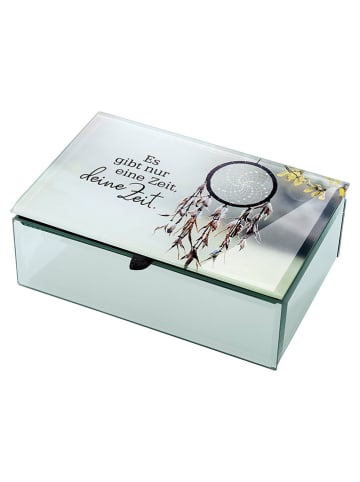 GILDE Szkatułka w kolorze srebrnym - 10 cm