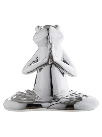 GILDE Dekofigur "Henry" in Silber - (B)21 x (H)20 cm