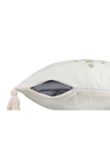 GILDE Kissen "Indio" in Creme - (L)45 x (B)45 cm