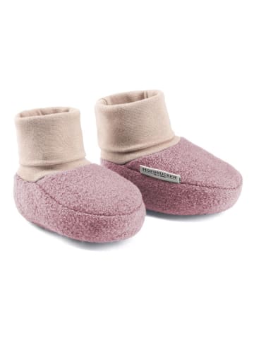 Hofbrucker Wollwalk-Krabbelschuhe "Elias" in Rosa