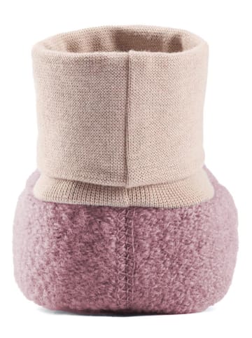 Hofbrucker Wollwalk-Krabbelschuhe "Elias" in Rosa