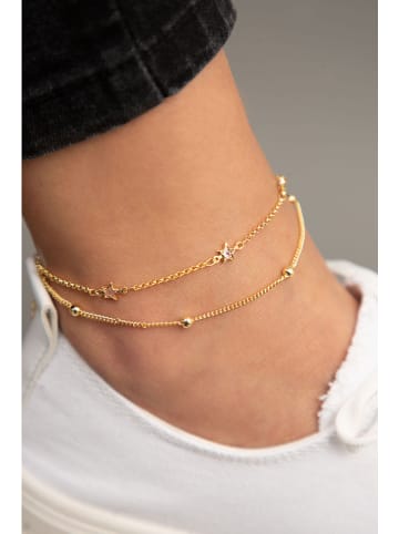 Heliophilia Vergulde enkelketting met edelstenen