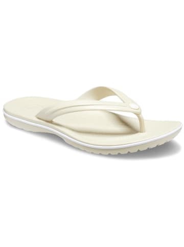 Crocs Japonki "Crocband" w kolorze kremowym