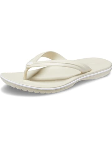 Crocs Japonki "Crocband" w kolorze kremowym