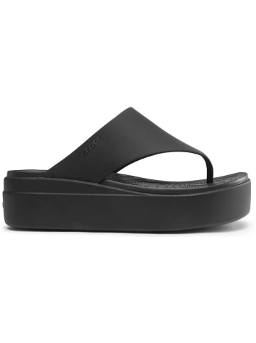 Crocs Sleehakteenslippers "Brooklyn" zwart