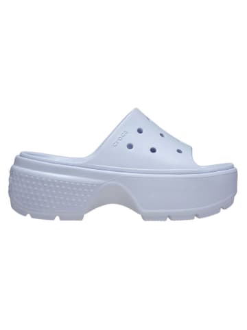 Crocs Klapki "Stomp" w kolorze błękitnym