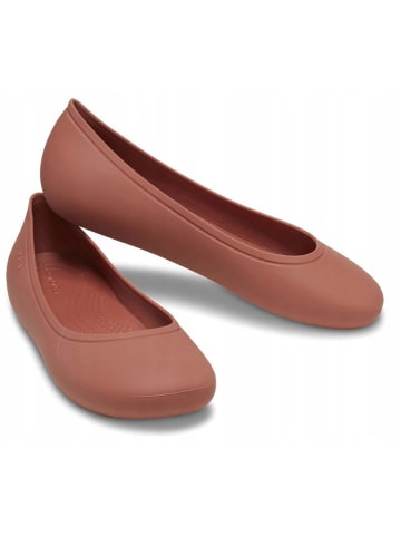 Crocs Ballerinas "Brooklyn" in Hellbraun