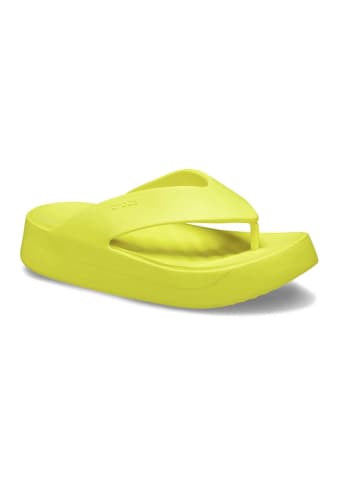 Crocs Zehentrenner "Getaway Platform" in Gelb