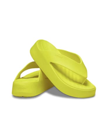 Crocs Zehentrenner "Getaway Platform" in Gelb