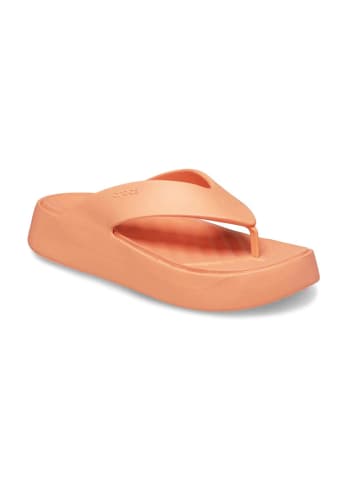 Crocs Japonki "Getaway Platform" w kolorze pomarańczowym