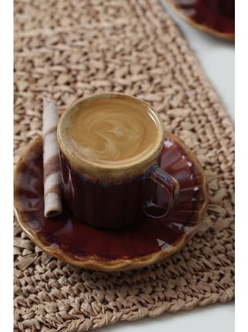 Hermia 6er-Set: Kaffeetassen in Braun
