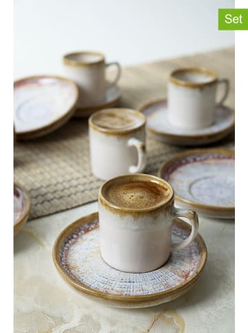 Hermia 6er-Set: Kaffeetassen in Grau - 110 ml