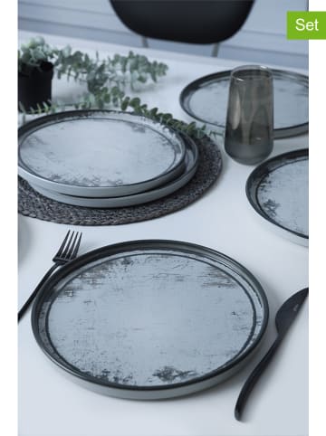 Hermia 6er-Set: Speiseteller in Hellblau