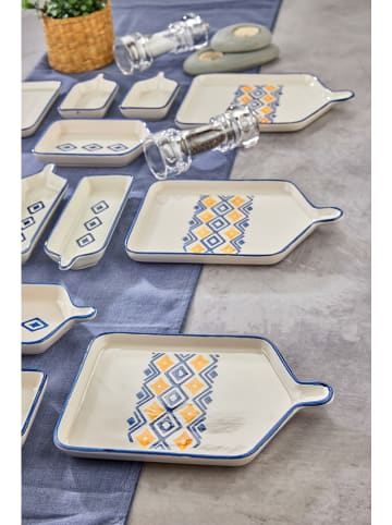 Hermia 14-delige ontbijtset beige/blauw