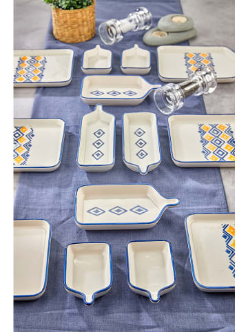 Hermia 14-delige ontbijtset beige/blauw