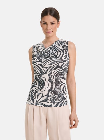 Gerry Weber Top w kolorze kremowo-czarnym
