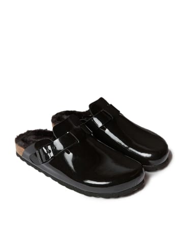 Mandel Clogs in Schwarz
