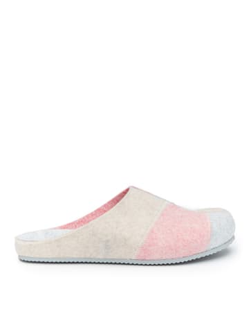 Mandel Clogs in Grau/ Pink