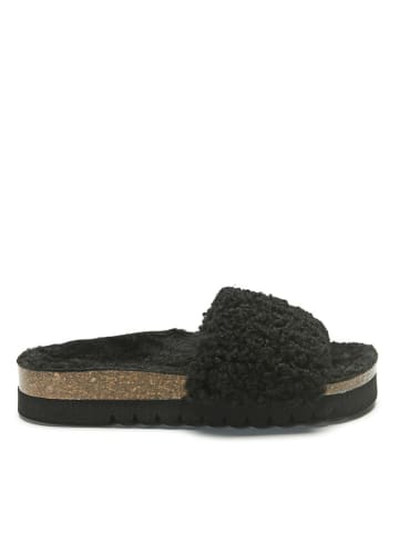 Mandel Slippers zwart