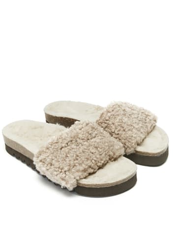 Mandel Slippers taupe