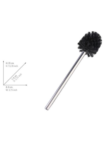 Wenko Toiletborstel zilverkleurig - (H)35 cm