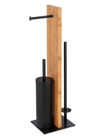 Wenko Toiletborstelgarnituur naturel - (B)18 x (H)69 x (D)18 cm