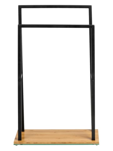 Wenko Handdoekhouder zwart - (B)46 x (H)80 x (D)20 cm