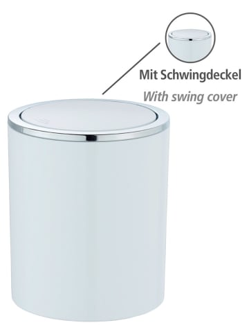 Wenko Schwingdeckeleimer "Inca" in Weiß - 2 l