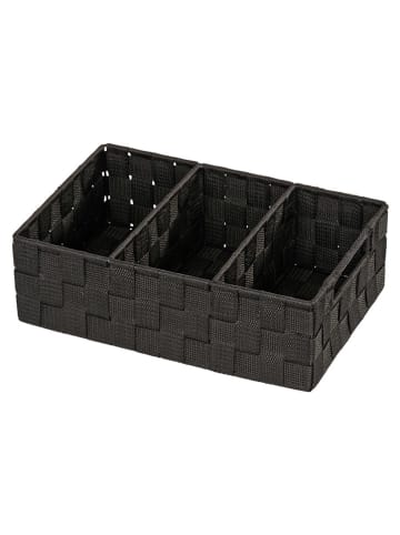 Wenko Organizer "Adria" in Schwarz - (B)32 x (H)10 x (T)21 cm