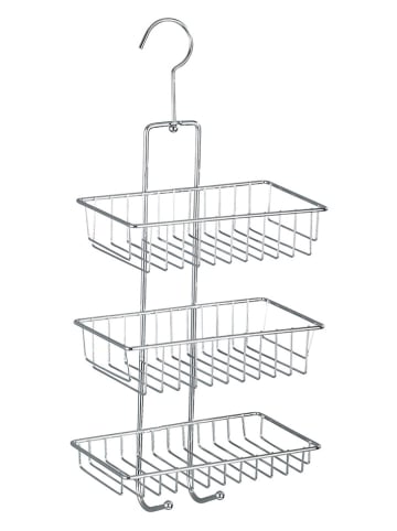 Wenko Edelstahl-Duschregal "Nivala" in Silber - (B)22 x (H)50 x (T)13 cm