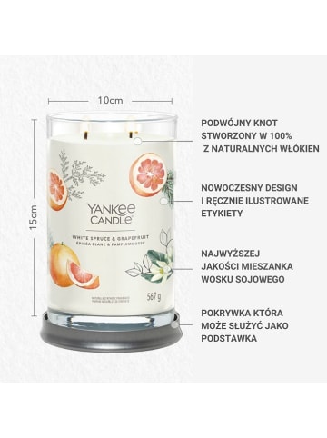 Yankee Candle Świeca zapachowa "White Spruce & Grapefruit" - 567 g