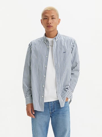 Levi´s Blouse blauw/wit