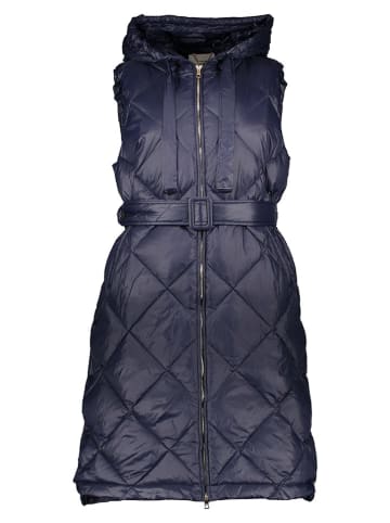 Rich & Royal Doorgestikte bodywarmer donkerblauw