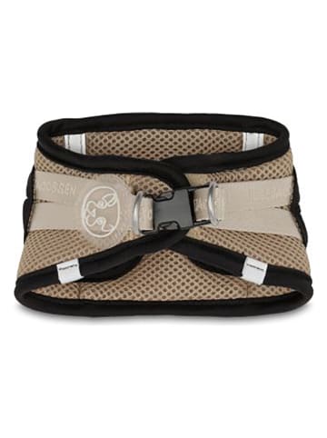 VOV & VUF Hondentuig beige/zwart - (L)26-30 cm